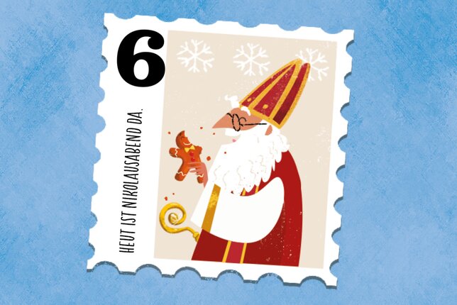 SONNENTOR Gewürzadventkalender - Türchen 6: Eine Illustration vom Nikolaus | © SONNENTOR